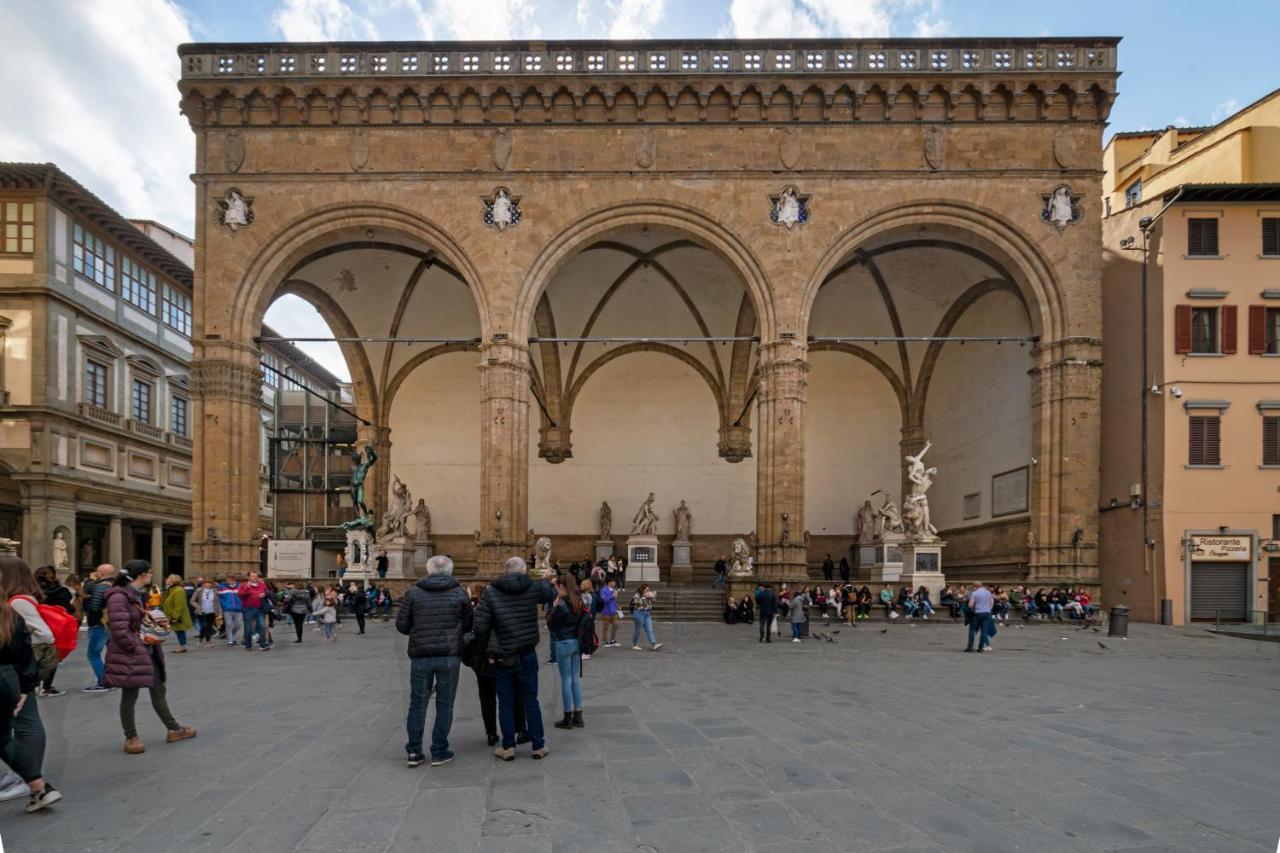 Ferienwohnung La Loggia Della Signoria Charming Loft Florenz Exterior foto